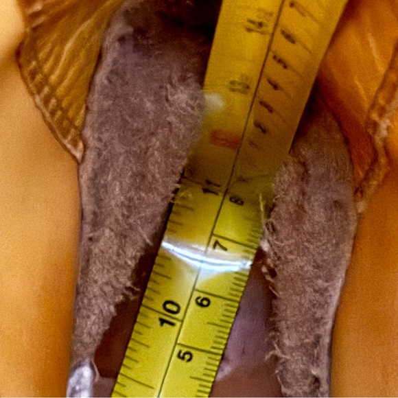 Vintage 70s Frye Campus Boots Womens Orange Leather Stitched High Shaft Sz 11D - Picture 12 of 12